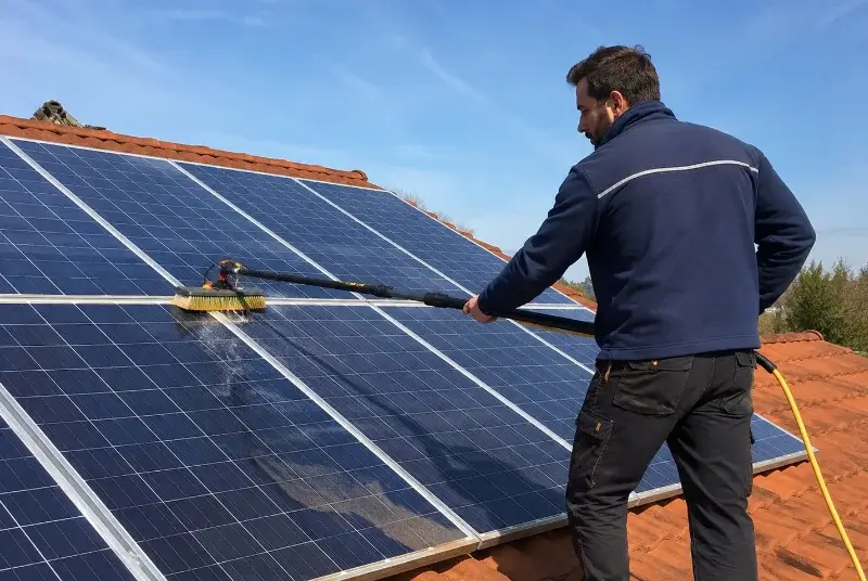 Nettoyage et entretien de panneaux solaires à Arette